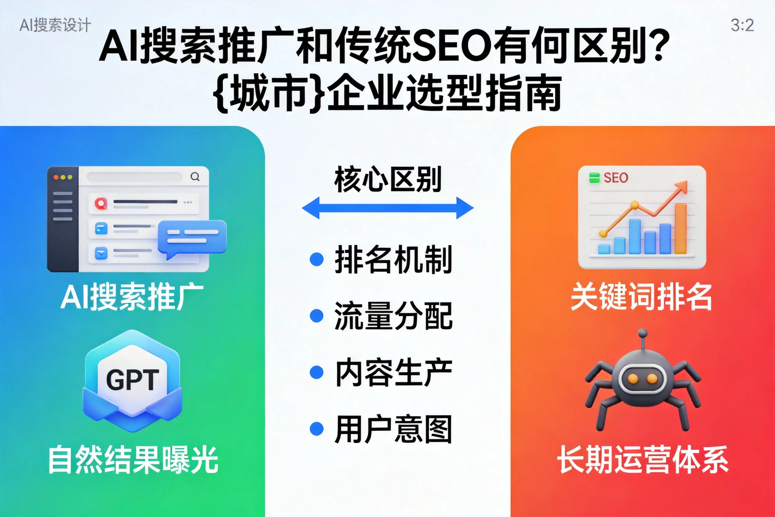 AI搜索推广和传统SEO有何区别？扬州企业选型指南