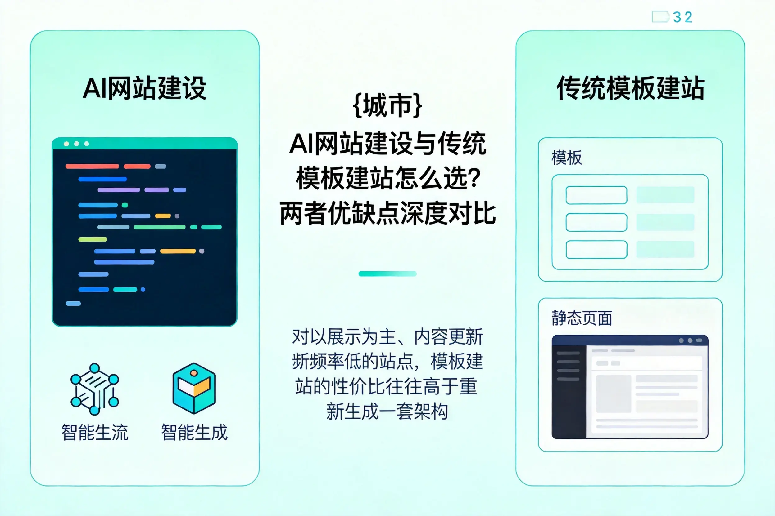 扬州AI网站建设与传统模板建站怎么选？两者优缺点深度对比