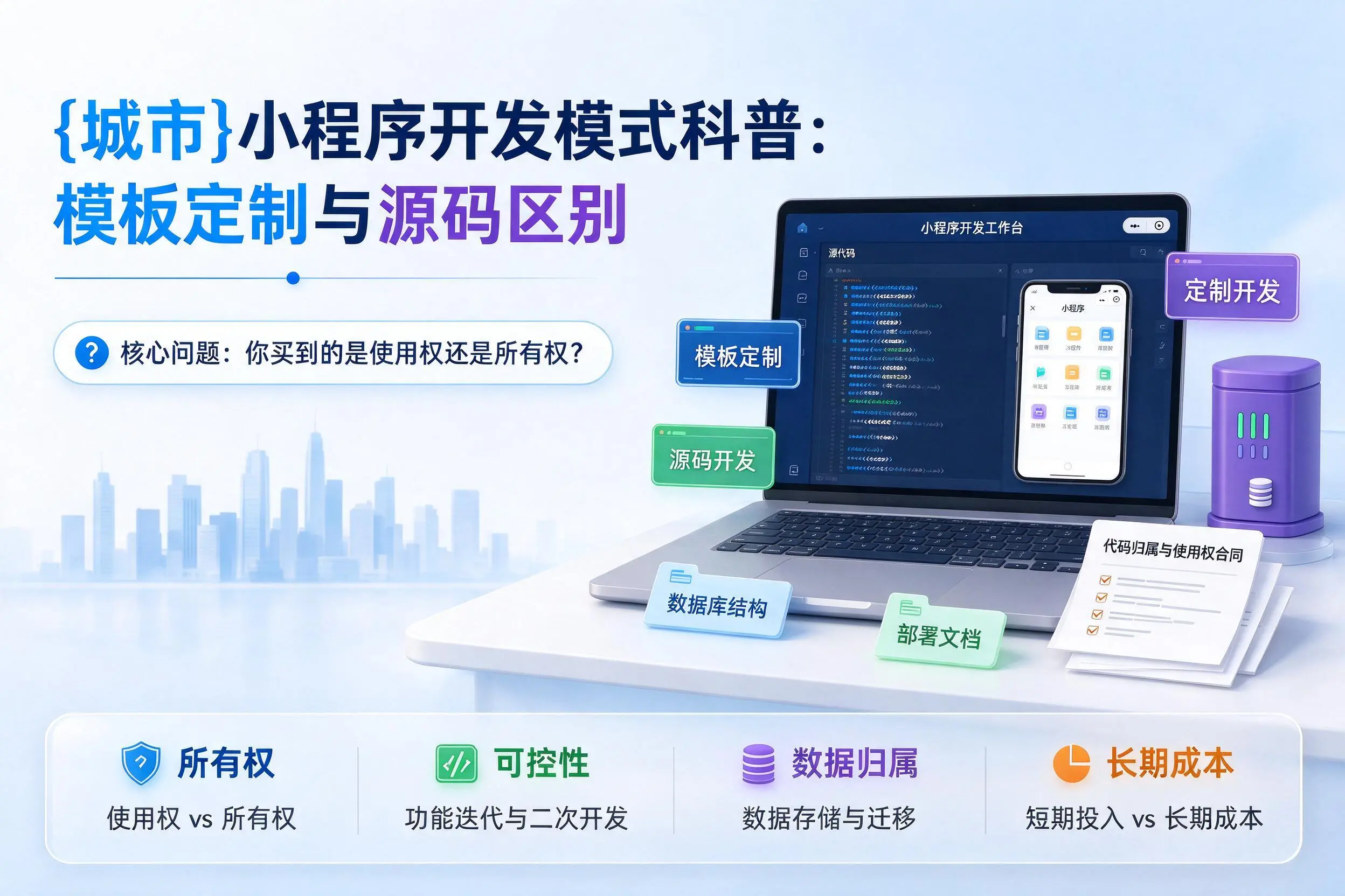 扬州小程序开发模式科普:模板定制与源码区别
