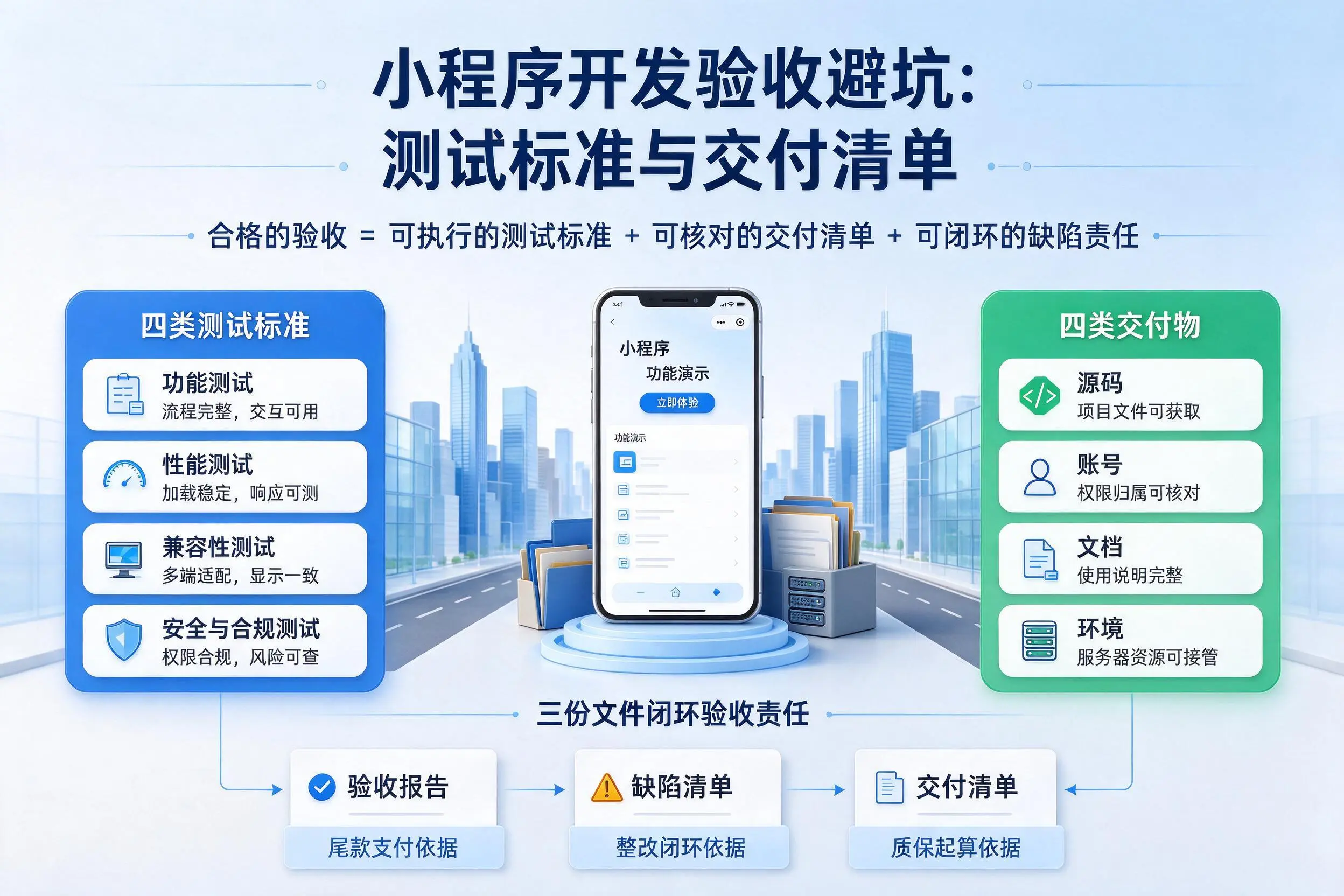扬州小程序开发验收避坑:测试标准与交付清单