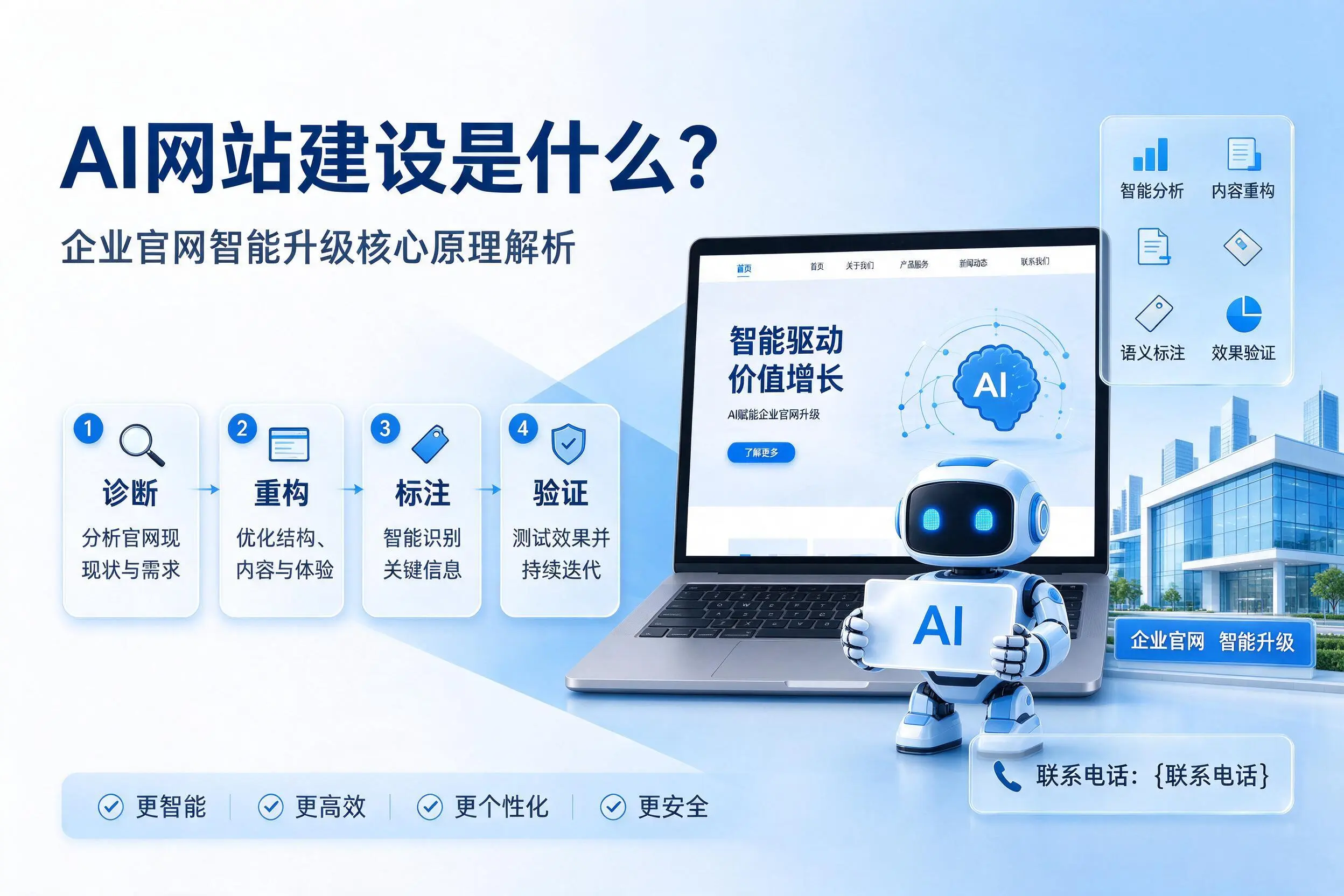 AI网站建设是什么?扬州企业官网智能升级核心原理解析