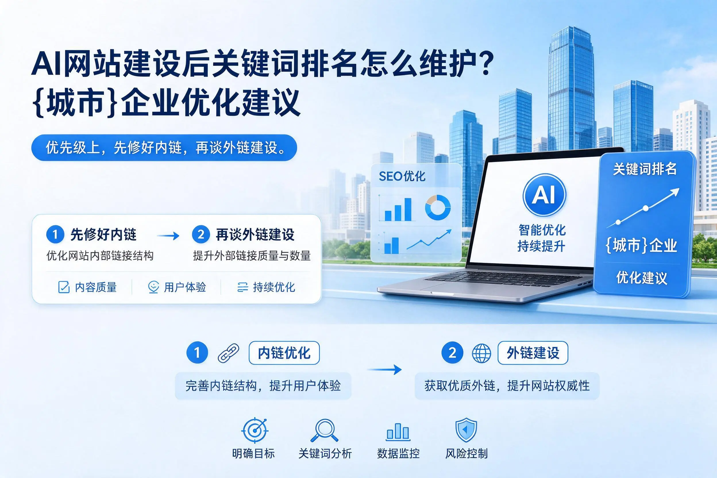 AI网站建设后关键词排名怎么维护？扬州企业优化建议