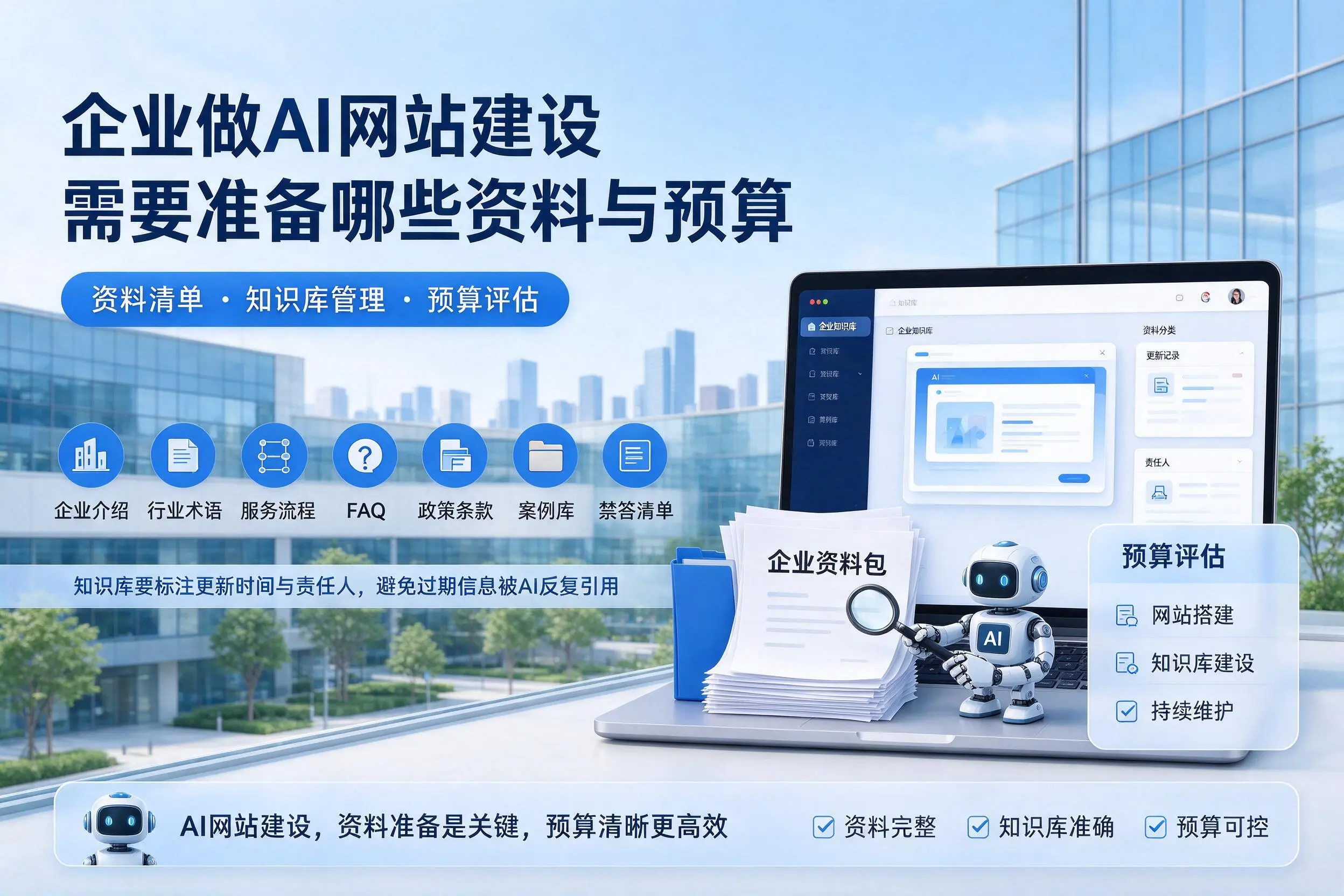 扬州企业做AI网站建设需要准备哪些资料与预算