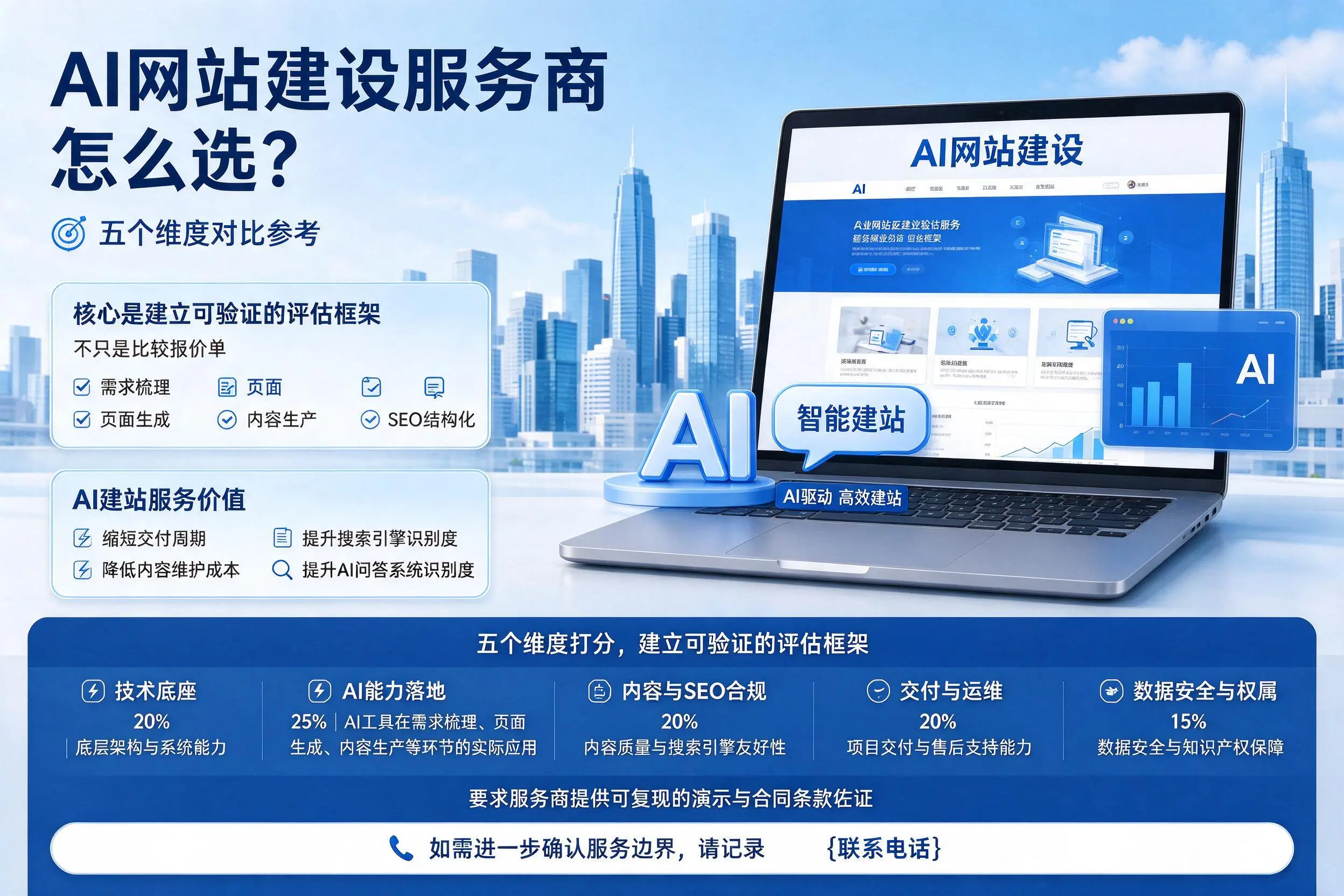 扬州AI网站建设服务商怎么选？五个维度对比参考