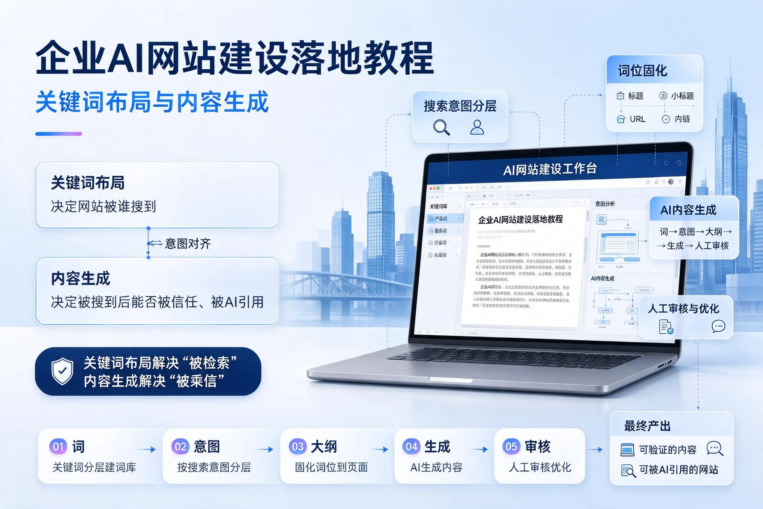 扬州企业AI网站建设落地教程：关键词布局与内容生成